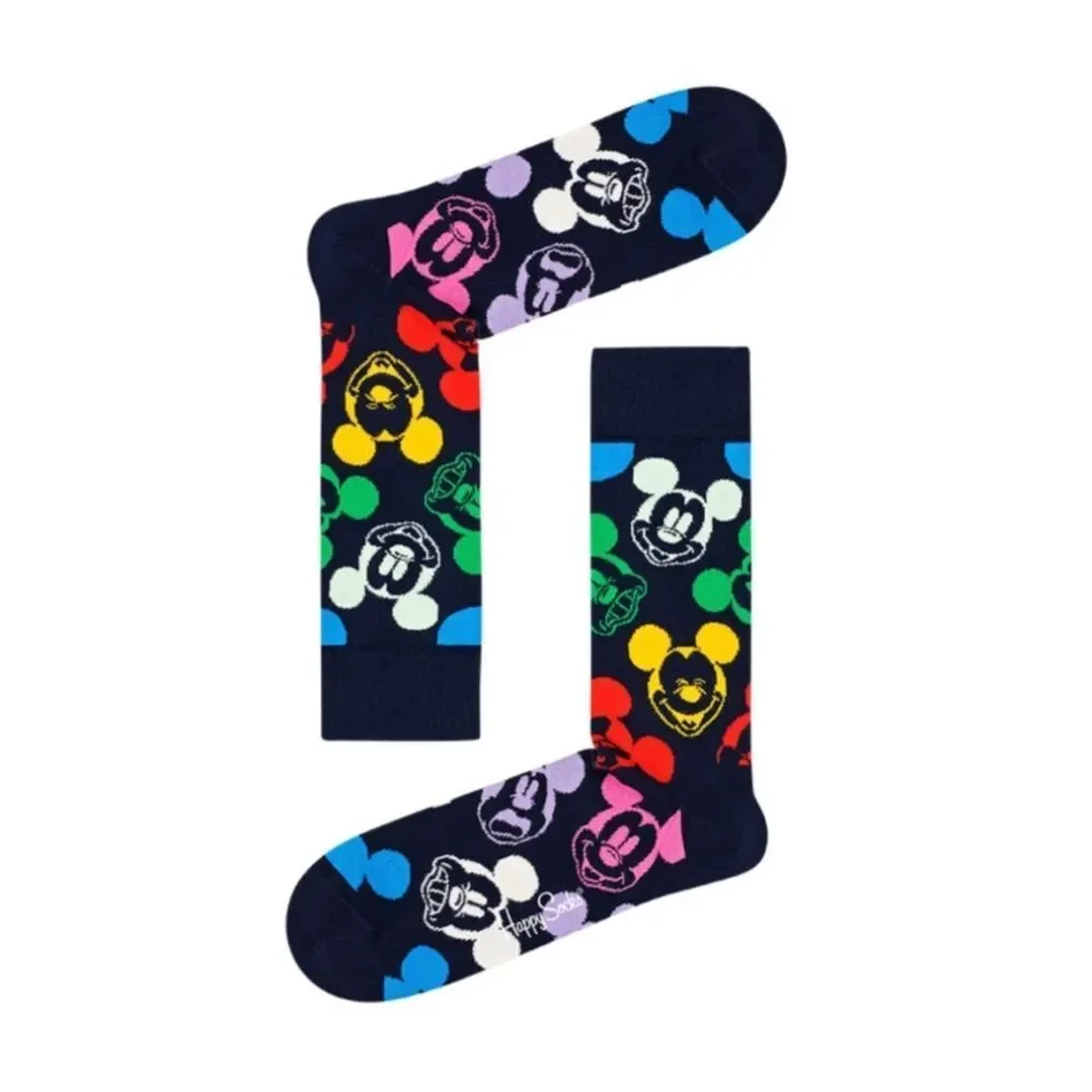 Disney Mickey Mouse Pride Happy Socks Colorful Bold Rainbow Unisex 9-11 New OOS